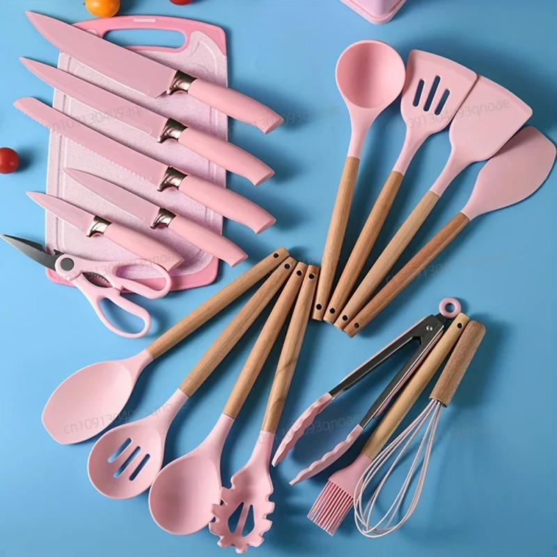 SLIICONE SPOON SET WITH KNIFE SET - Image 2