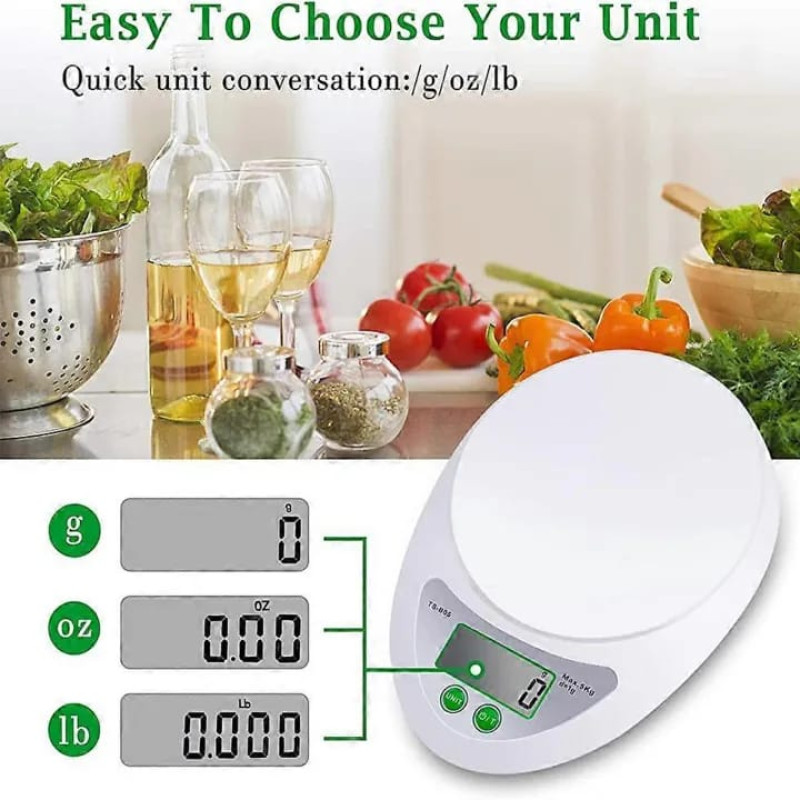 Digital Kitchen Weight Scale With Bowl - Image 3