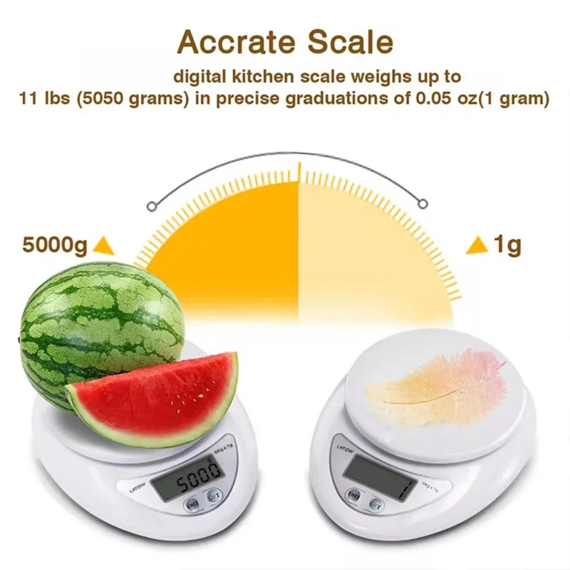 Digital Kitchen Weight Scale With Bowl - Image 2