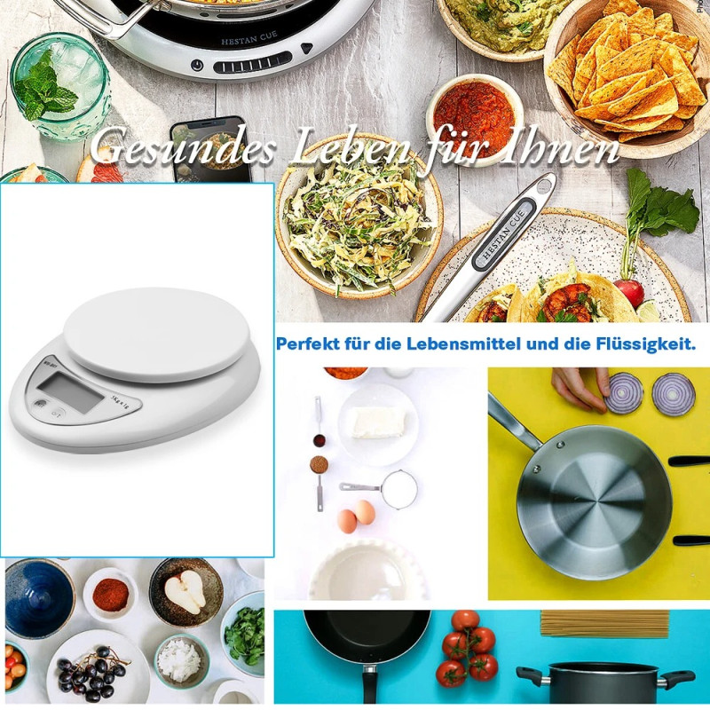 Digital Kitchen Weight Scale With Bowl - Image 4