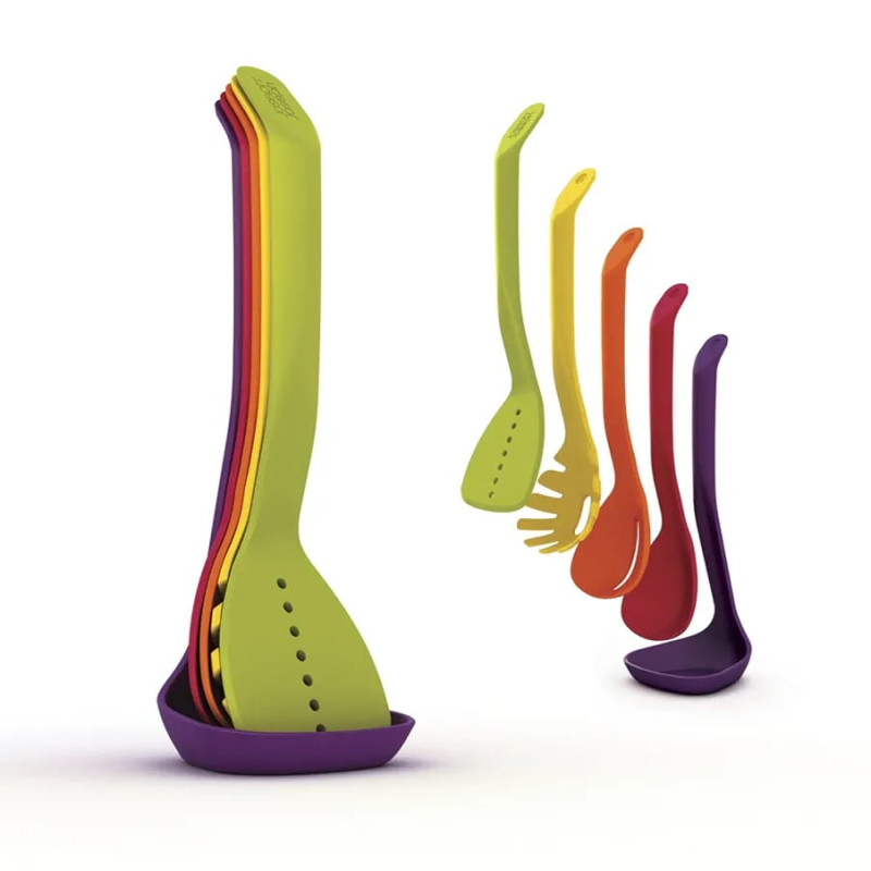 Pack Of 05 Spoon Set New Multi - Image 2