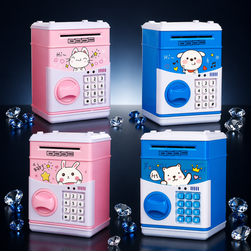 Kids Gift Cartoon Password Piggy Bank Atm - Image 2