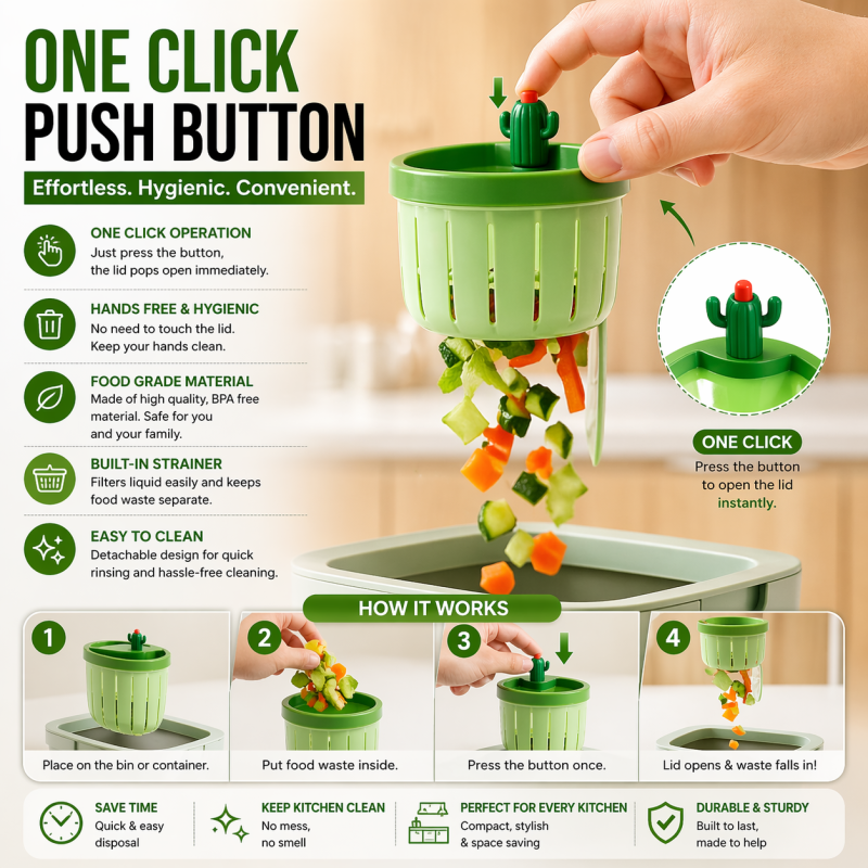 Creative Cactus Design Sink Filter Basket - Image 2