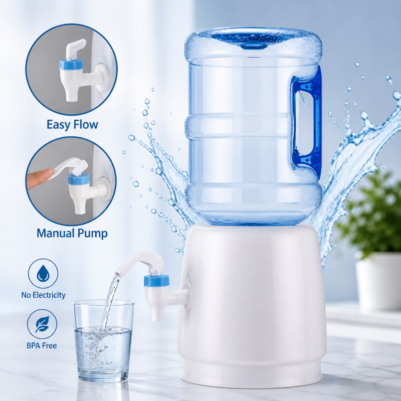 Non Electric Portable Water Dispenser Table Top Counter Bottle - Image 3