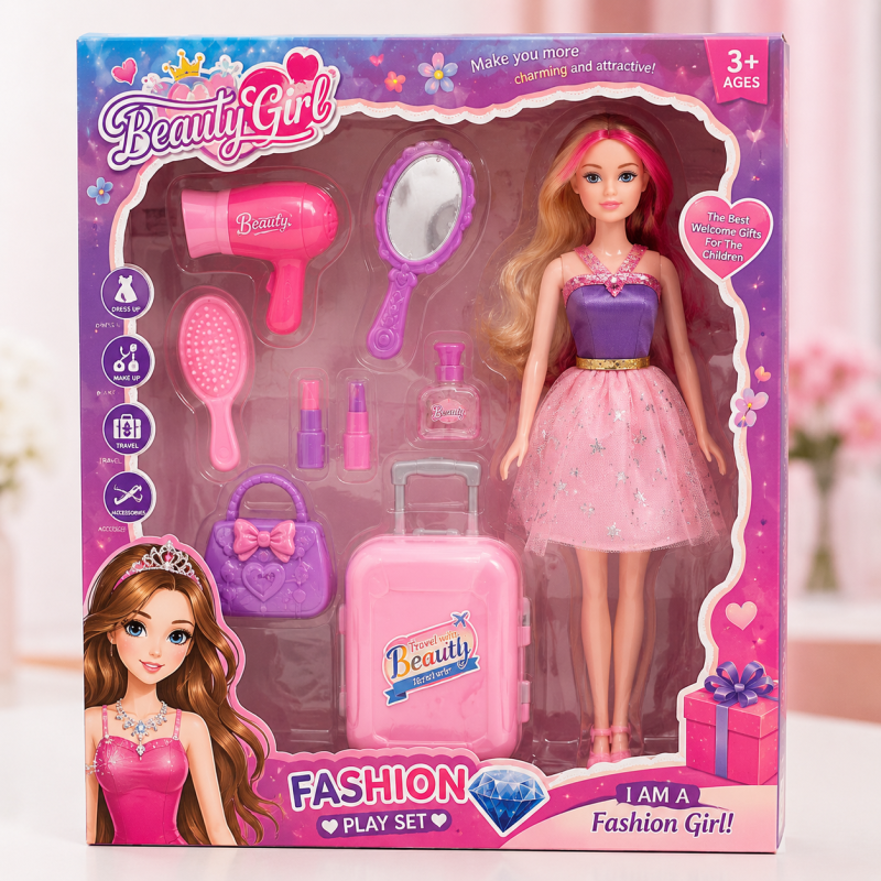 Barbie Doll Set for Girls - Image 4