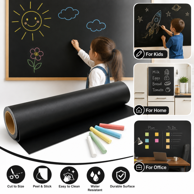 Blackboard Stickers Removable, Chalkboard Wall Sticker (Kids) - Image 2
