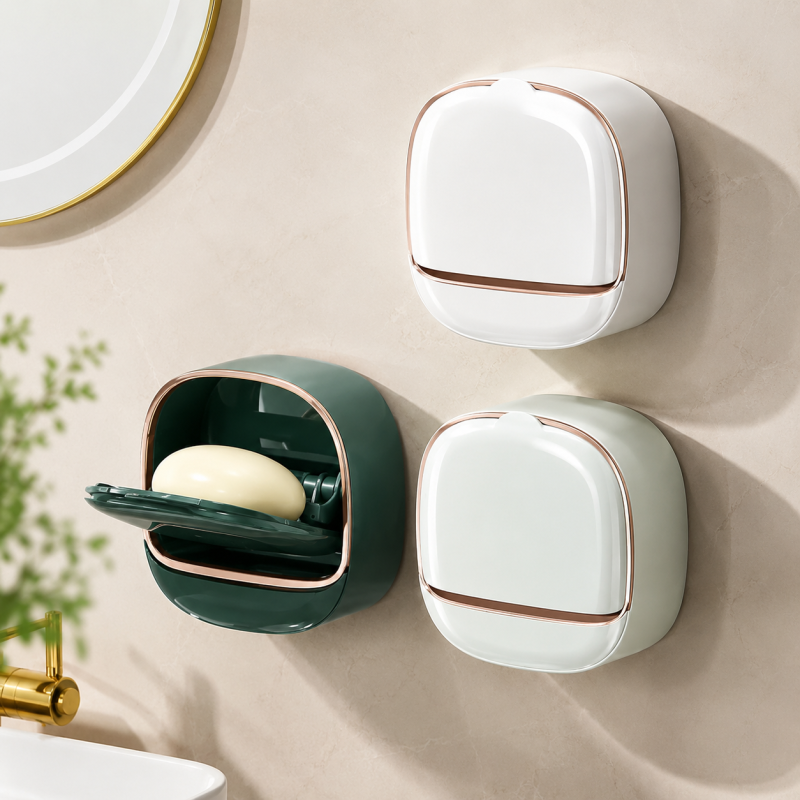 Self-adhesive Wall-Mounted Luxury Soap Dish Random Colours