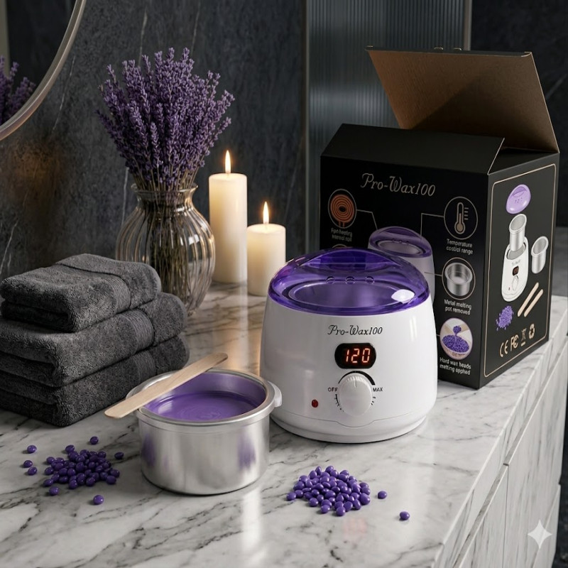 Get smooth, silky skin with the Pro-Wax100 professional wax heater. Simple, fast, and efficient! Adjustable Temp: Perfect heat every time. Quick Melt: Saves your time. Easy Clean: Removable metal pot included - Image 3