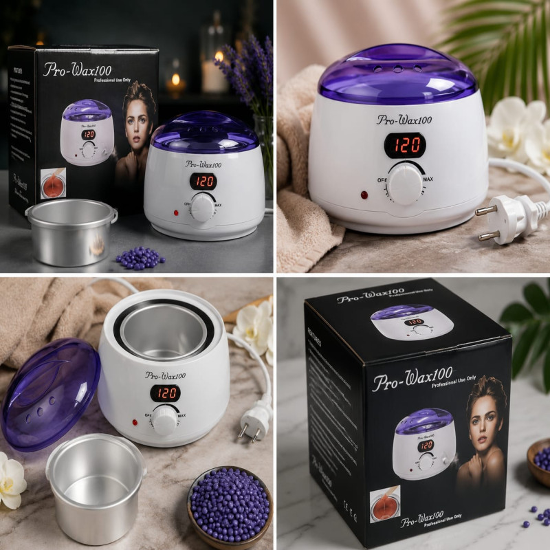 Get smooth, silky skin with the Pro-Wax100 professional wax heater. Simple, fast, and efficient! Adjustable Temp: Perfect heat every time. Quick Melt: Saves your time. Easy Clean: Removable metal pot included - Image 2