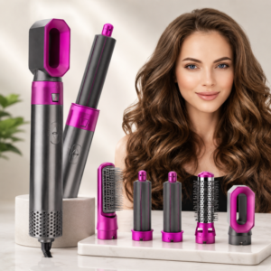 5 in 1 Hair Styler multi-function Professional Styling Tool hair dryer, hair curler, hot air comb, hair straightener
