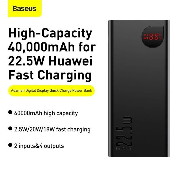 Baseus Adaman Metal Body Digital Display Power Bank 20000mAh 22.5W - Image 8